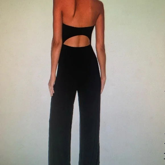 Norma Kamali Strapless Cutout Jumpsuit - Picture 3 of 3